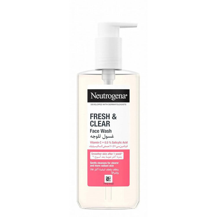 Neutrogena Fresh & Clear Facial Wash with Vitamin C & Salicylic Acid - oil free