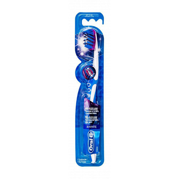 Oral-B 3D White Luxe Pro-Flex Blue & White Soft Toothbrush