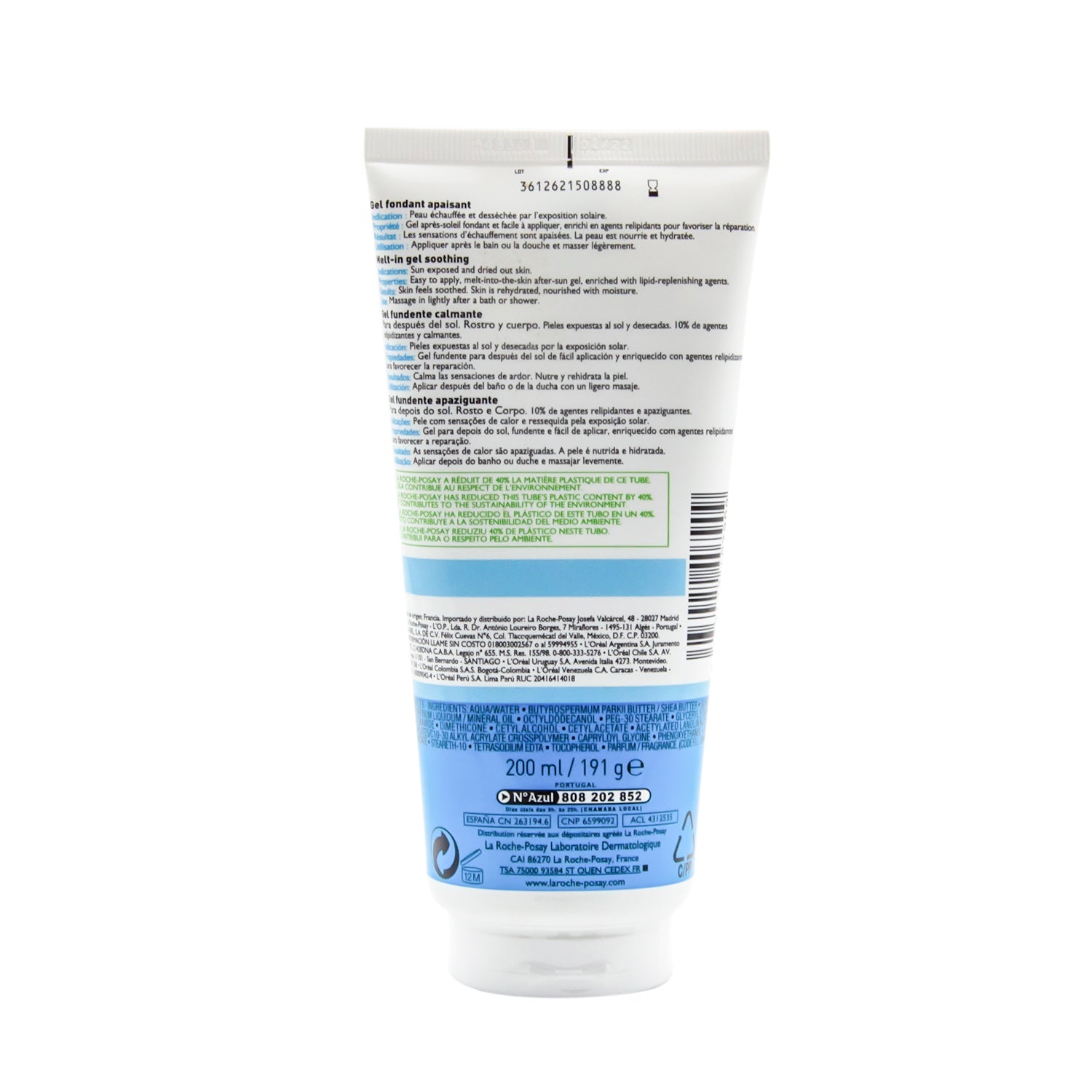 La Roche-Posay Posthelios Soothing After Sun Face & Body Gel - parabens free