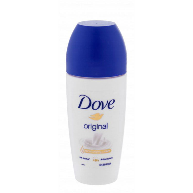 Dove Original 48H Moisturizing & Antiperspirant Roll-On Deodorant with Cream for Women - alcohol free