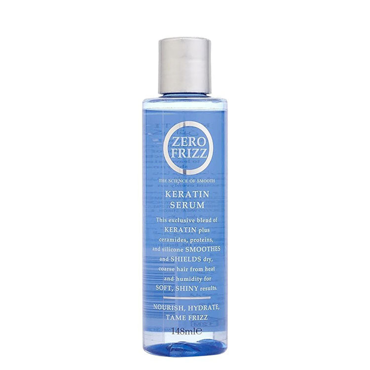 Zero Frizz Nourishing, Hydrating & Smoothing Hair Serum with Keratin