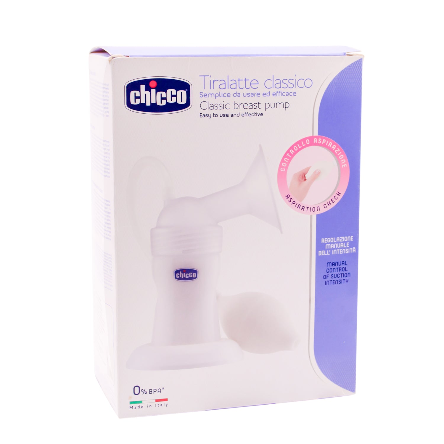 مضخة الثدي الكلاسيكية من شيكو - خالية من مادة BPA