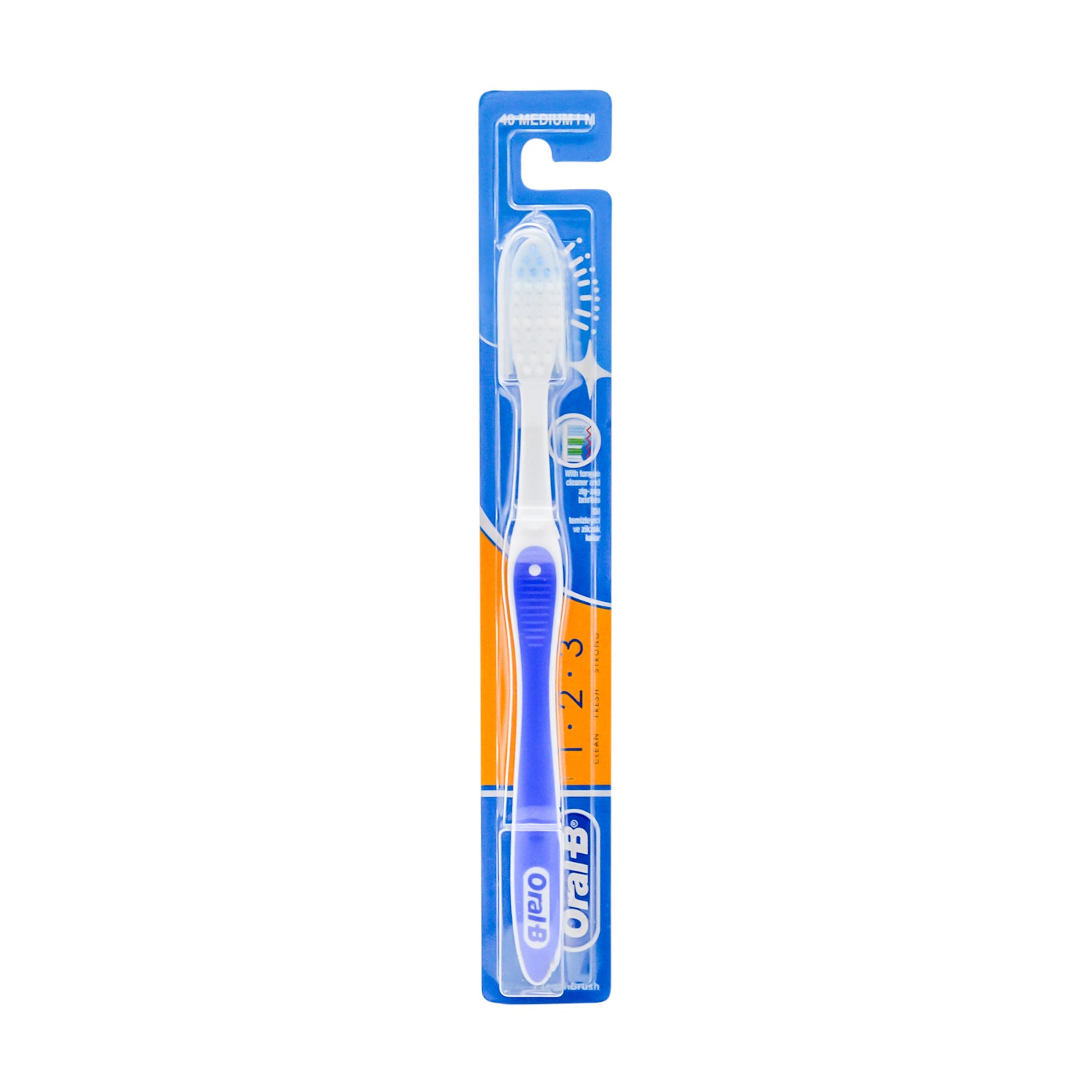 Oral-B 3-Effect Classic Orange Medium Toothbrush