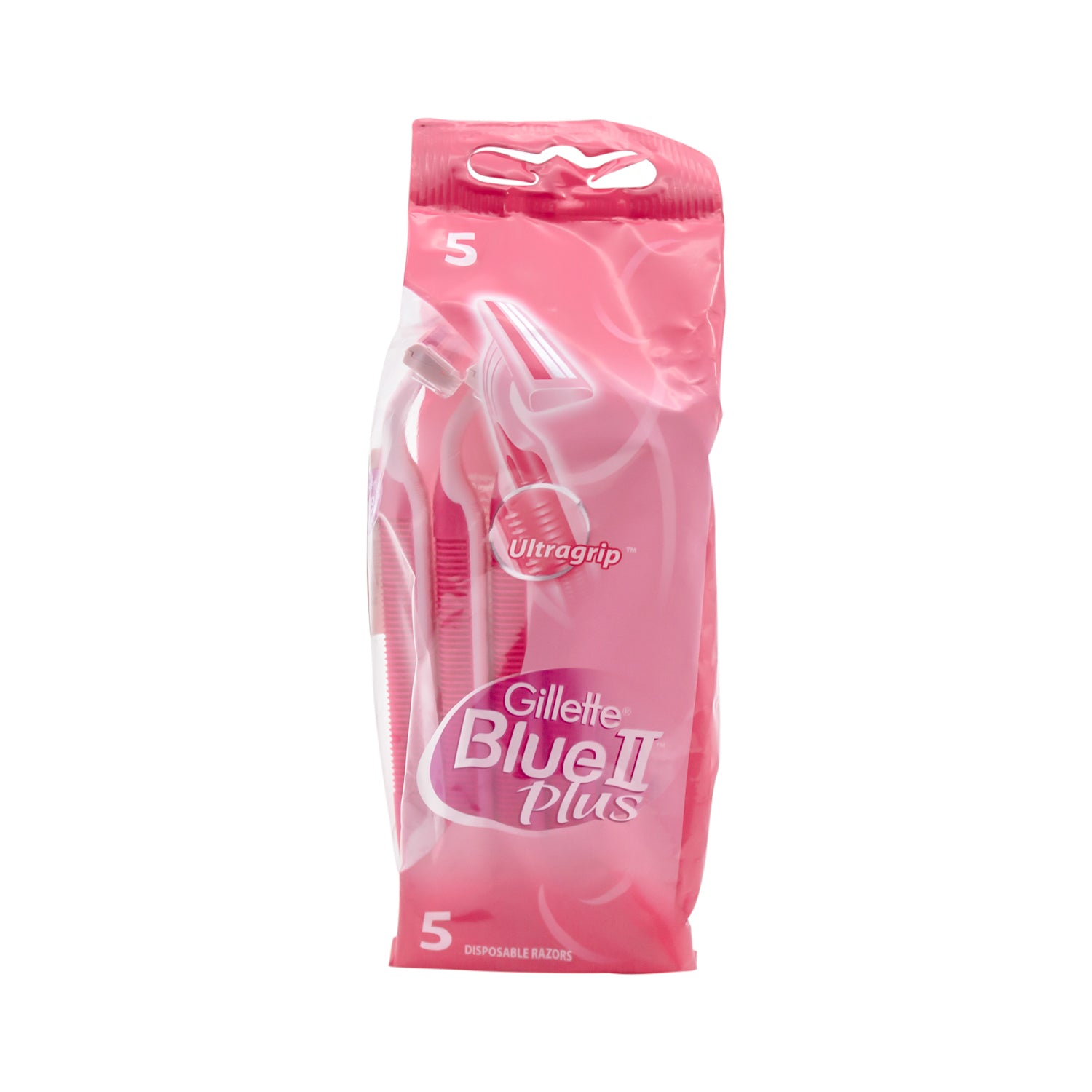 Gillette Blue II Plus Pink Ultragrip Razors with Baby Oil & Aloe