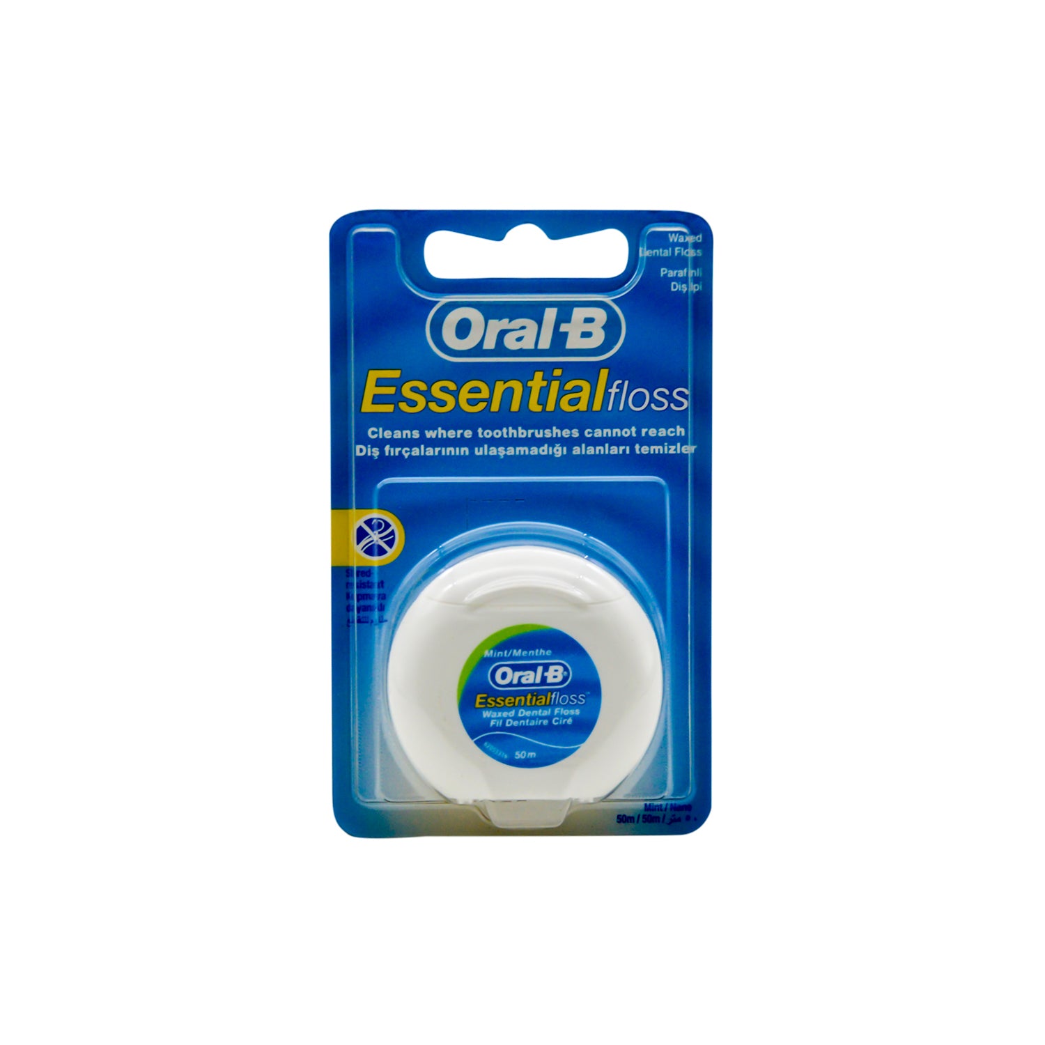 Oral-B Essential 50m Waxed Dental Floss Mint Flavor
