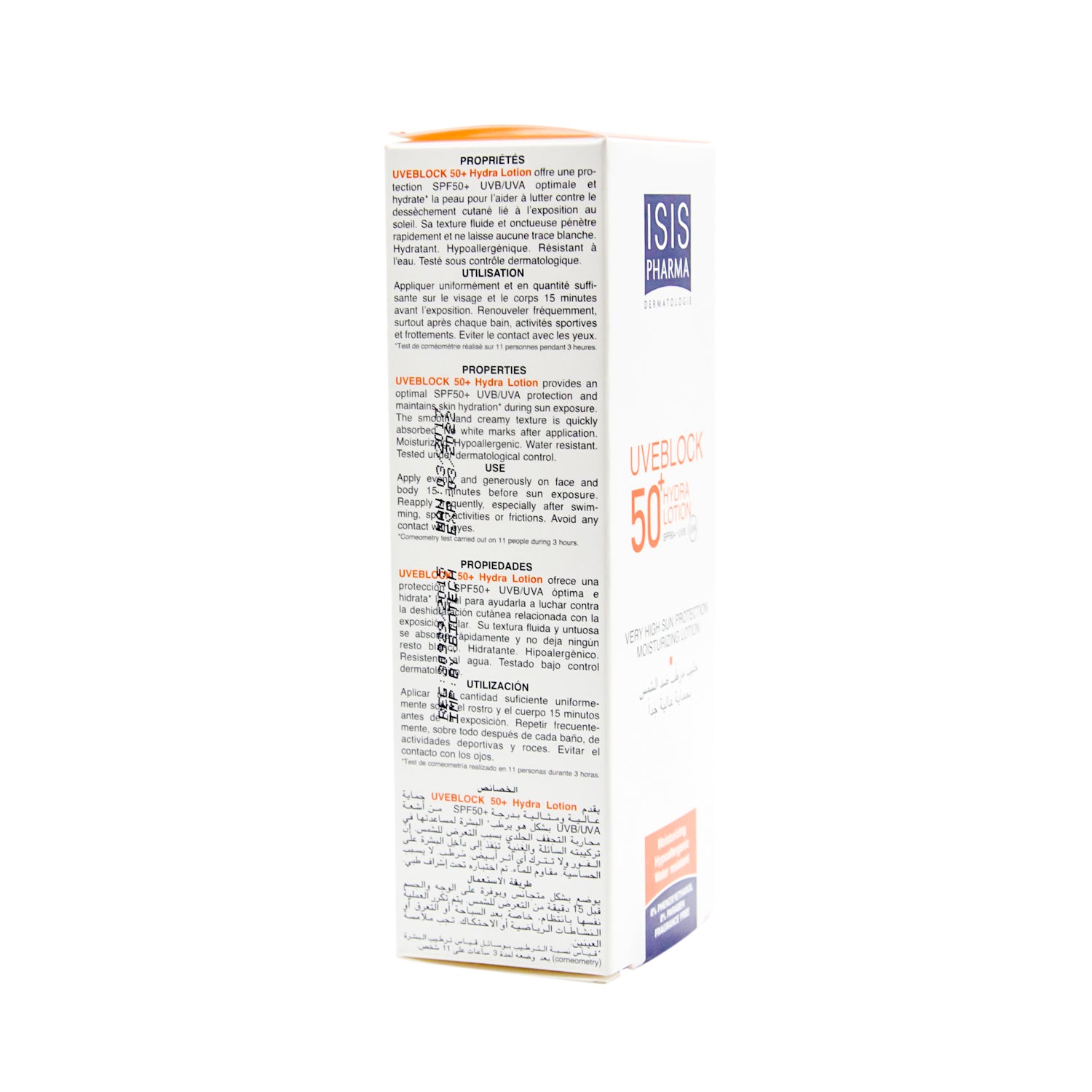 Isispharma Uveblock Hypoallergenic Moisturizing Sunscreen SPF50+ - fragrance free, parabens free, phenoxyethanol free