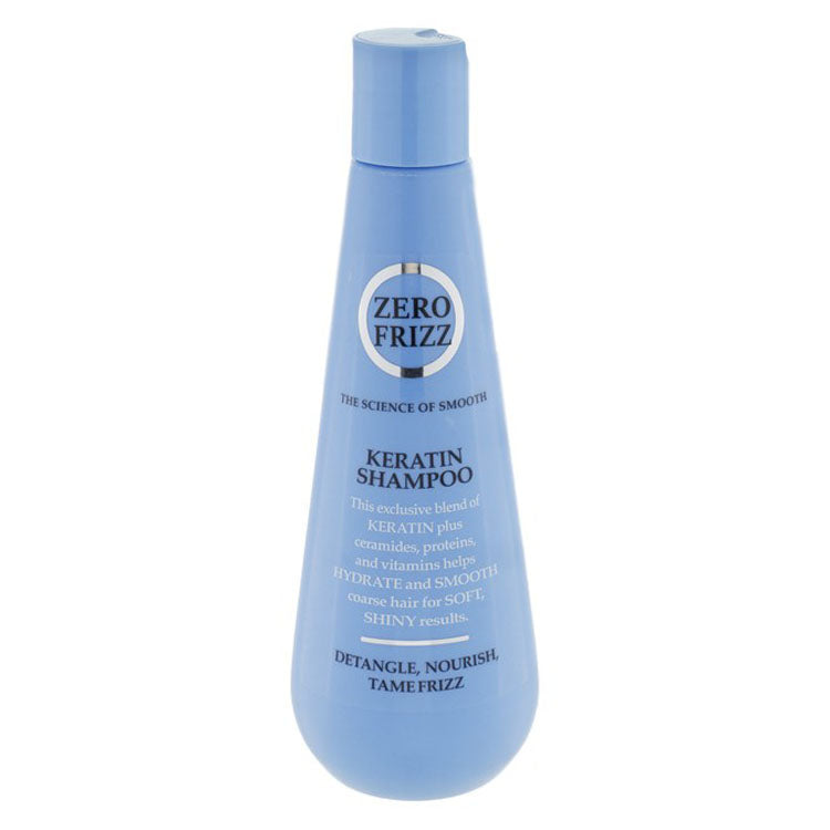 Zero Frizz Hydrating, Smoothing & Anti-Frizz Shampoo with Keratin, Ceramides & Vitamins
