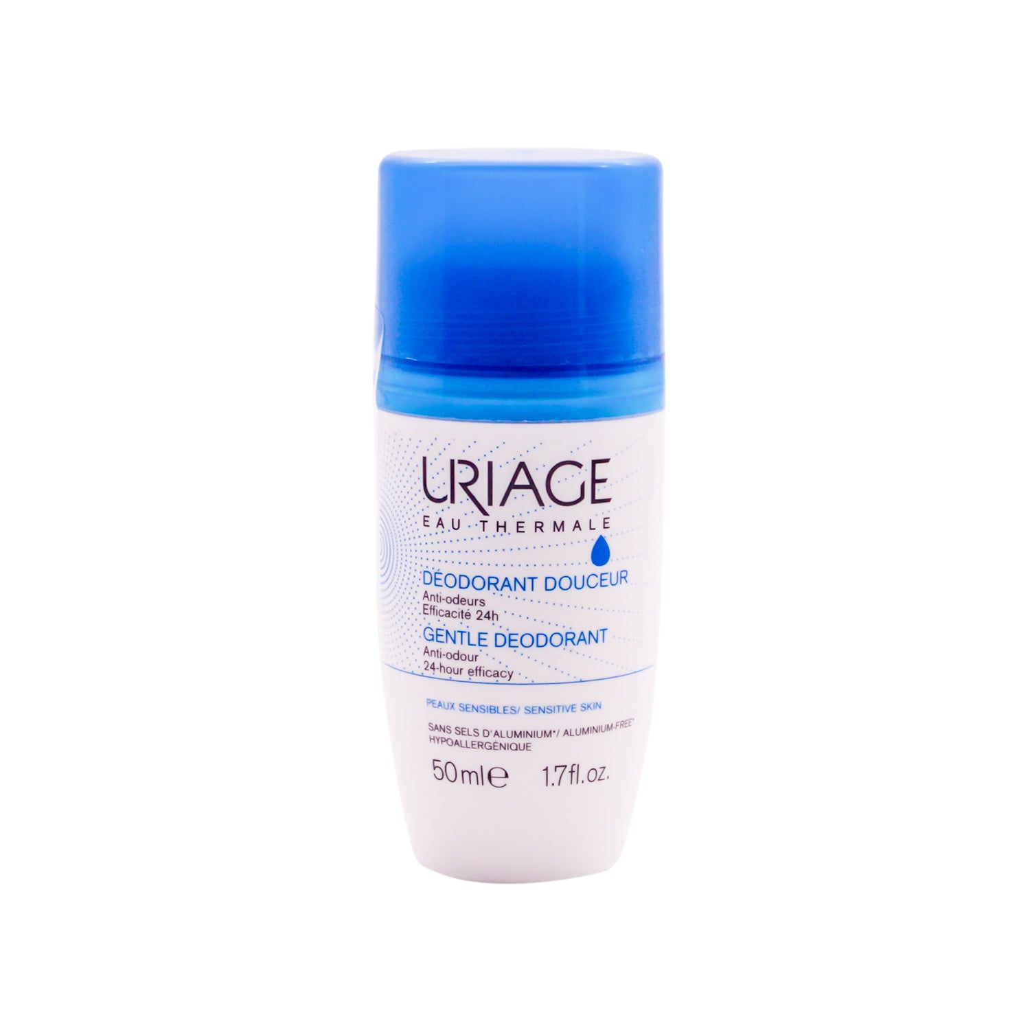Uriage Eau Thermale Hypoallergenic Gentle Roll-On Deodorant for Sensitive Skin