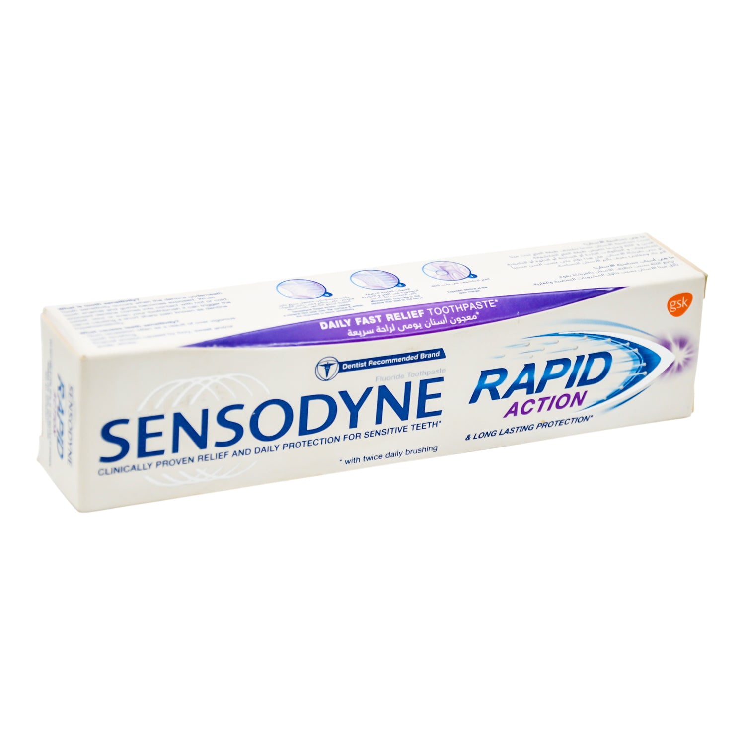 Sensodyne Rapid Action Fluoride Toothpaste for Sensitive Teeth
