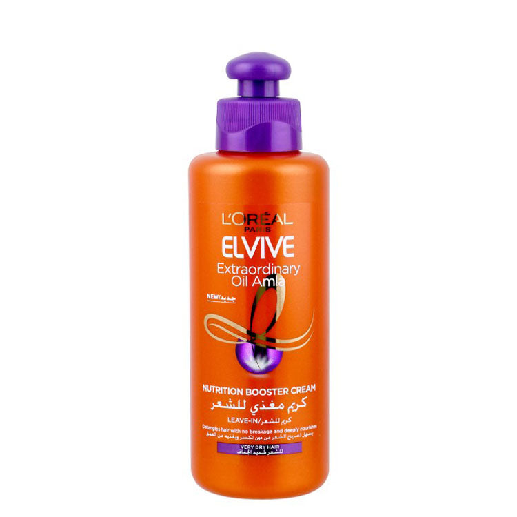 L'Oreal Elvive Extraordinary Oil Nutrition Booster Leave-In Hair Cream with Amla Oil for Very Dry Hair