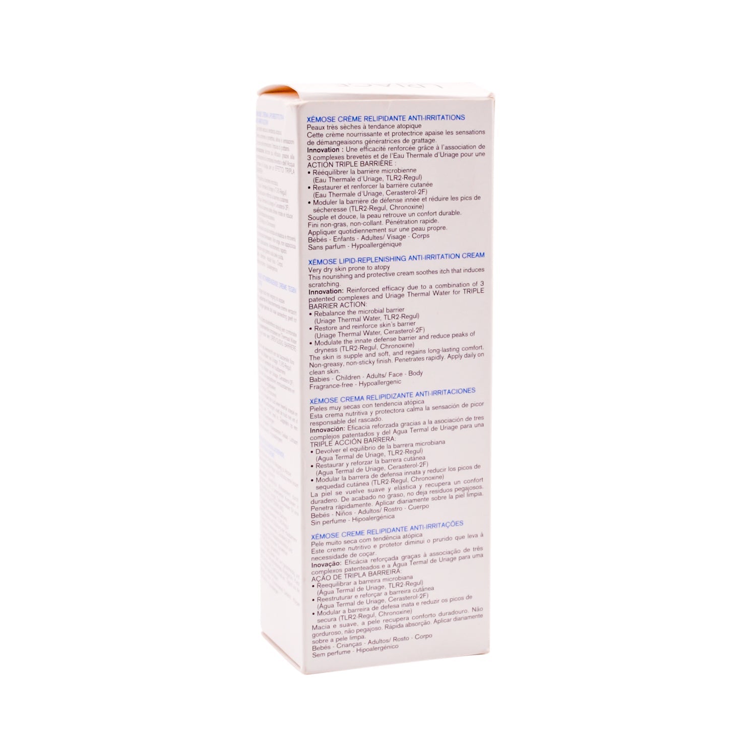 Uriage Eau Thermale Xemose Hypoallergenic Non-Greasy Replenishing, Nourishing & Anti-Irritating Cream Very Dry & Atopic Skin - fragrance free