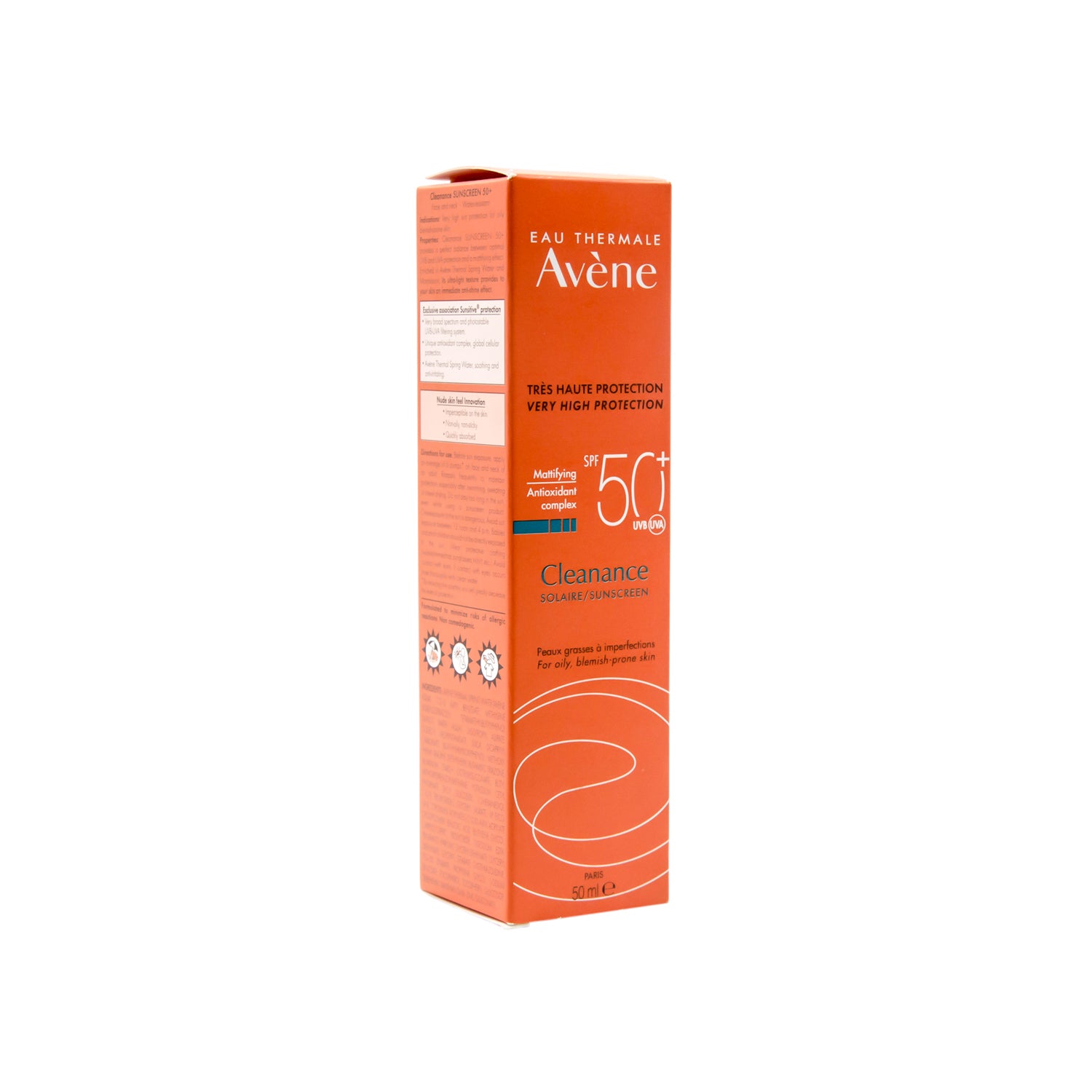 Avene Eau Thermale Anti-Imperfection Facial Sunscreen for Oily Skin Ultra Light SPF50+