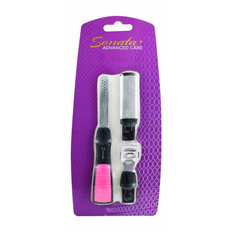 Sonata Purple & Black Foot Care Set