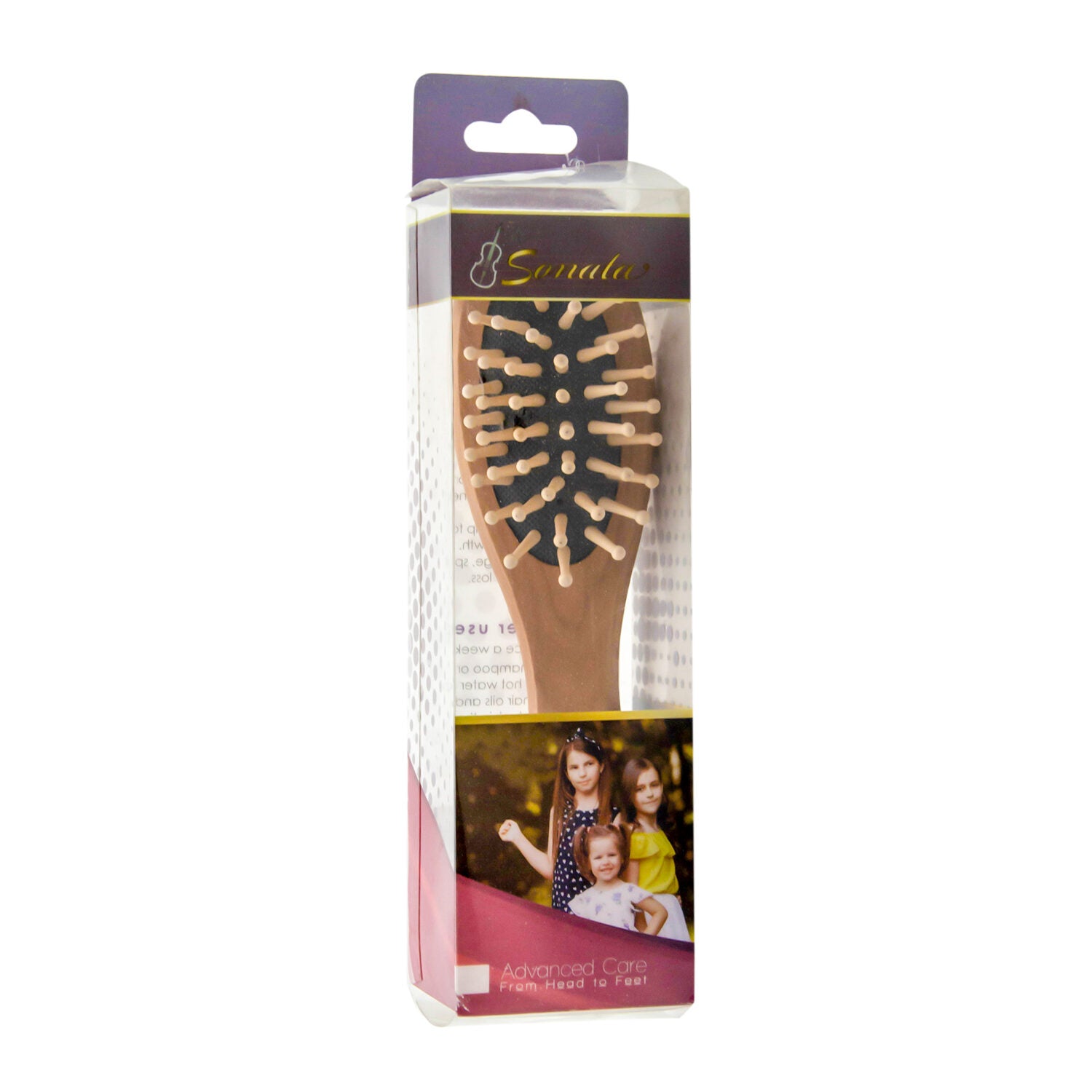 Sonata Hair Brush (Wood For Kids)  89221