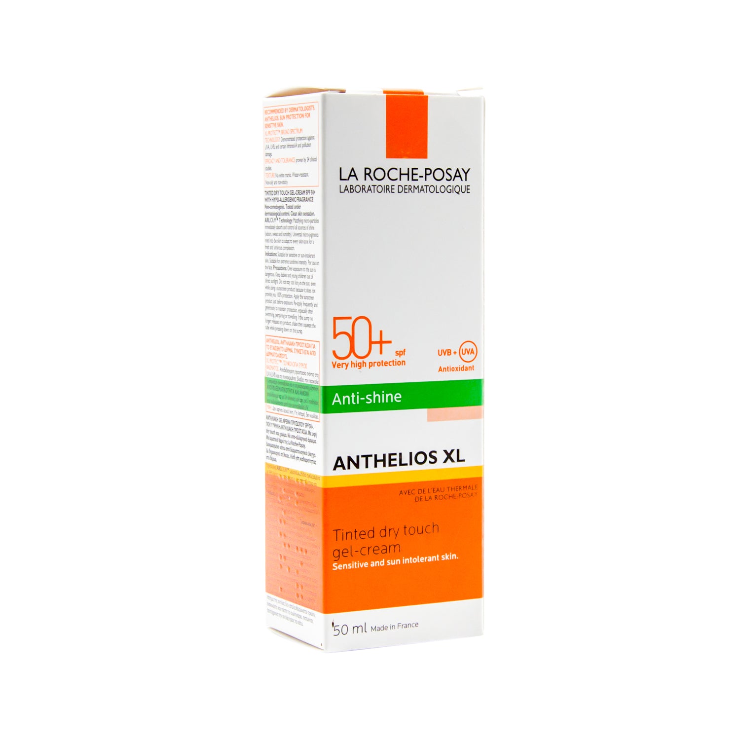 La Roche-Posay Anthelios Anti-Shine Tinted Sunscreen for Sensitive Skin SPF50+ - parabens free