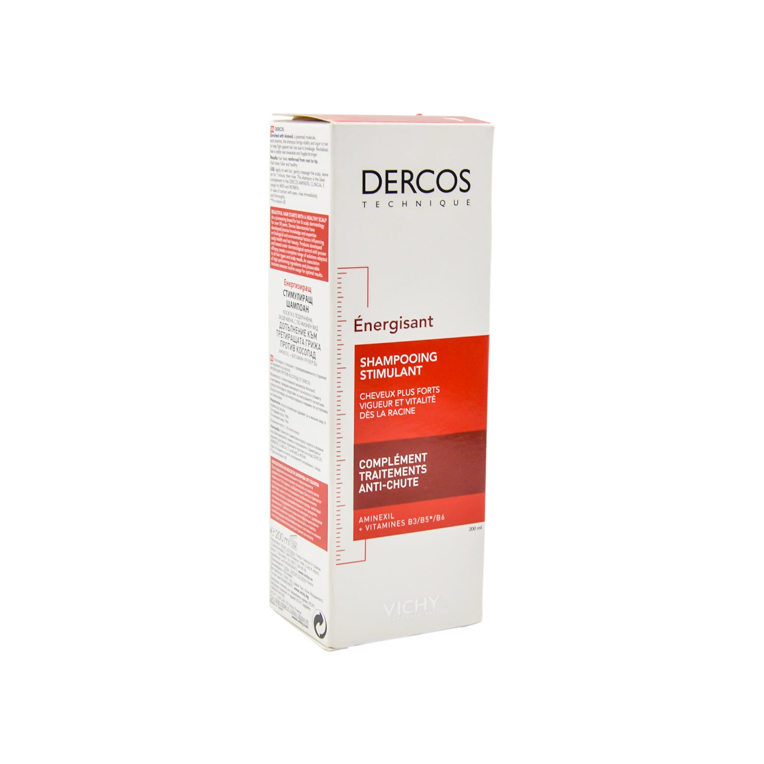 Vichy Dercos Energizing Anti-Hair Loss Shampoo with Aminexil, Vitamin B3, B5 & B6