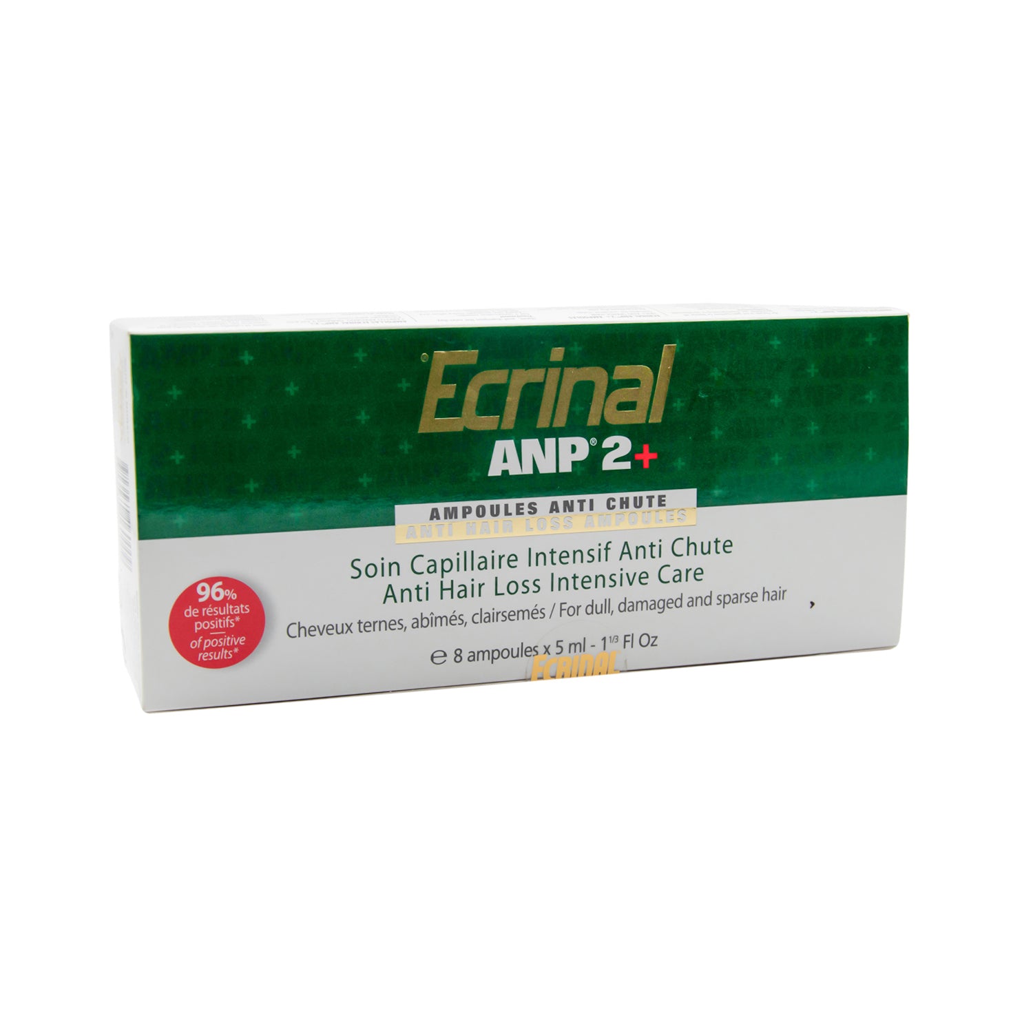 Ecrinal Anti-Hair Loss Treatment Ampoules with ANP 2 Plus for Dull, Damaged, Sparse Hair