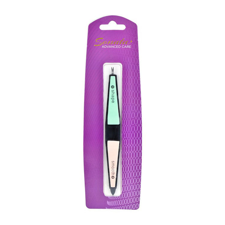 Sonata Pink & Green Cuticle Cutter & Nail Filer