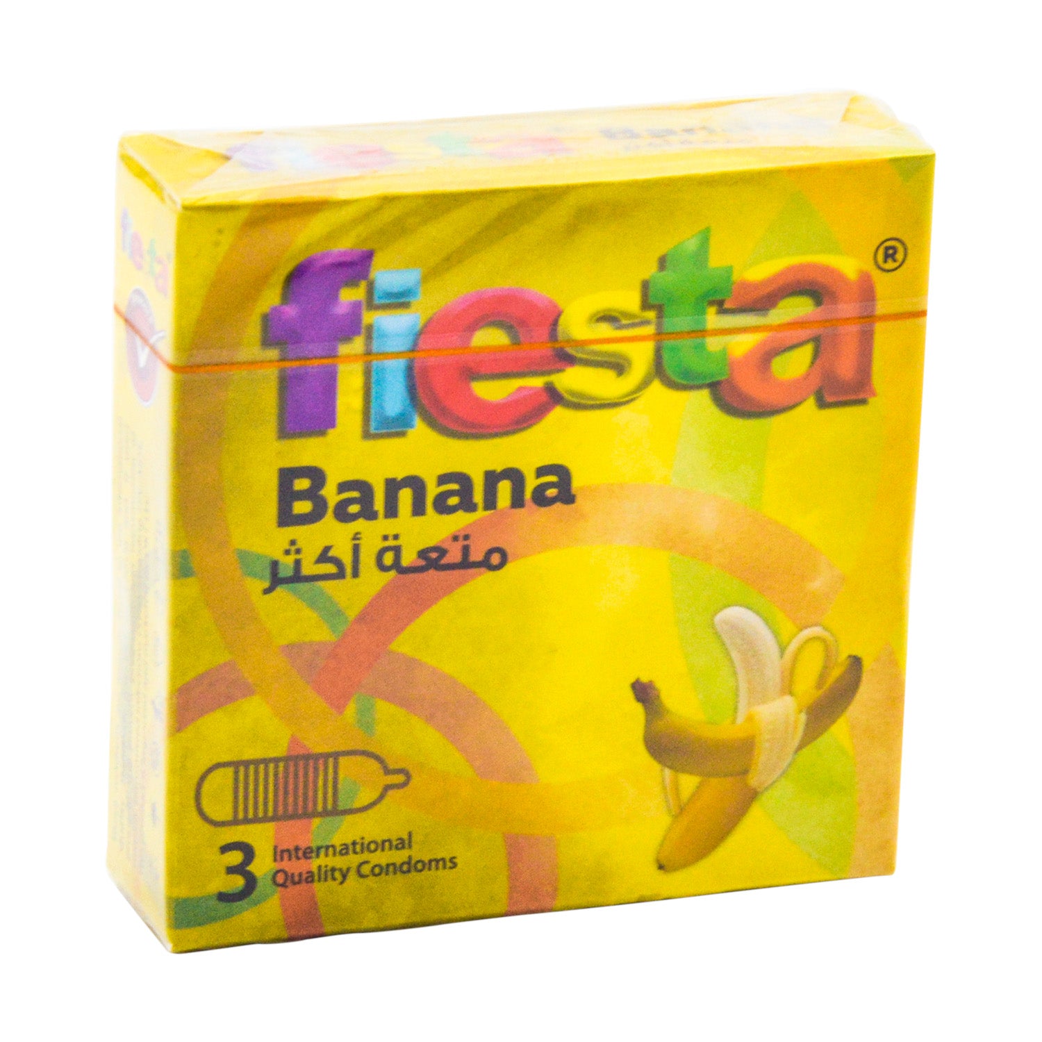 واقيات ذكرية بنكهة الموز المضلع من فييستا