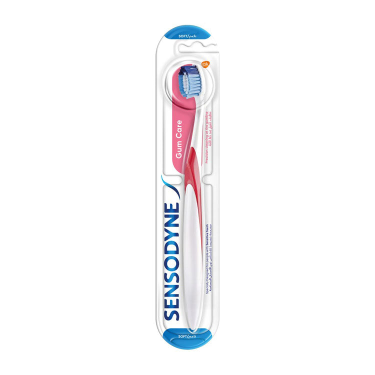 Sensodyne Gum Care Red & White Soft Toothbrush for Sensitive Teeth