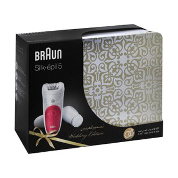 جهاز إزالة الشعر الجاف والرطب من براون، إصدار الزفاف - أبيض، 5-537