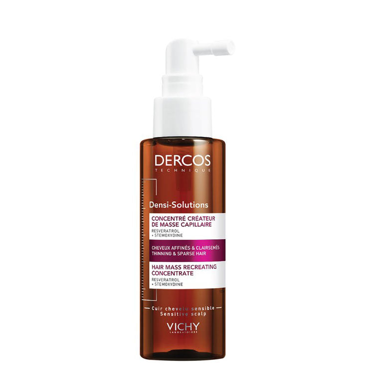 Vichy Dercos Densi-Solutions Hair Mass Recreating Concentrate with Stemoxydine & Resveratrol for Thinning & Sparse Hair