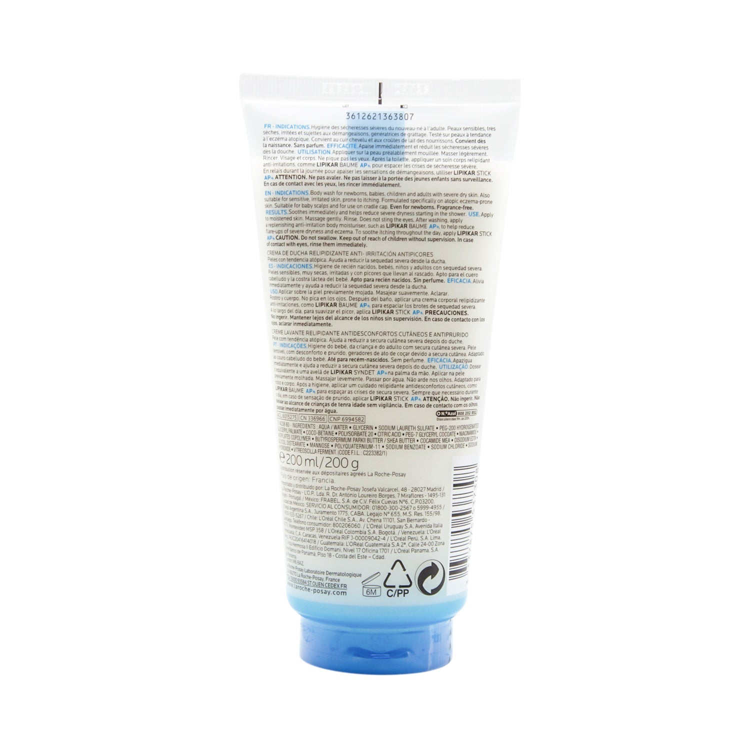 La Roche-Posay Innovation Lipikar Syndet AP + Lipid Replenishing Cream Wash for Dry Skin