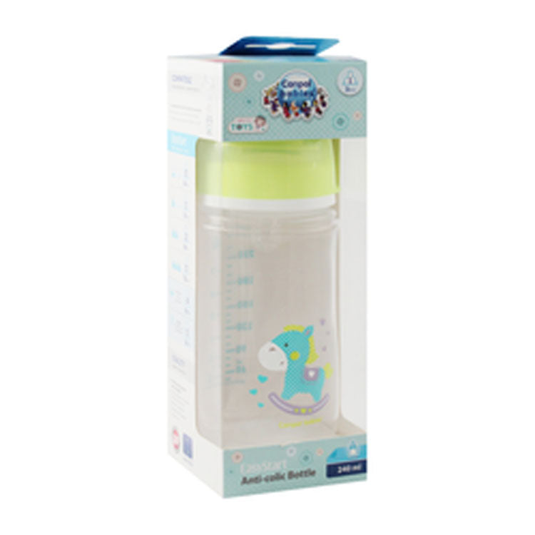 Canpol Babies Easy Start Green 240ml Anti-Colic Nursing Bottle (3+ Months)