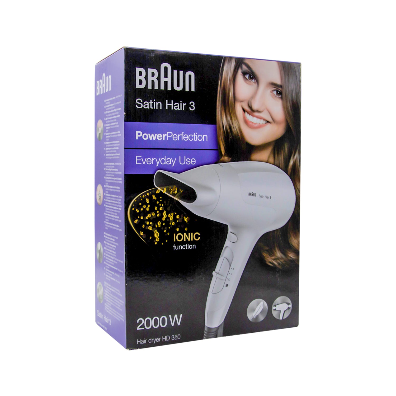Braun Satin 3 Power Perfection 2000W Hair Dryer HD 380