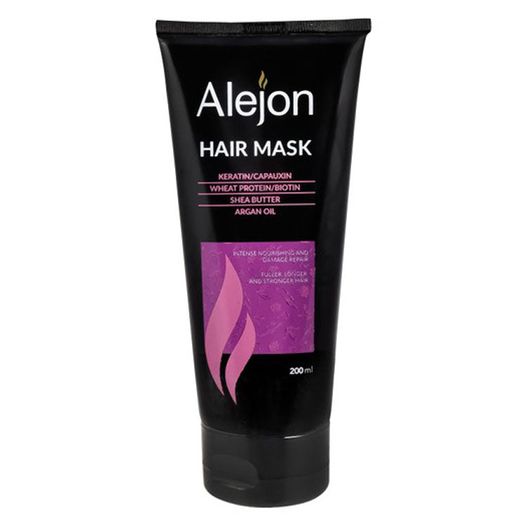 Alejon Intense Nourishing & Strengthening Hair Mask with Keratin, Wheat Protein & Shea Butter for Damaged Hair