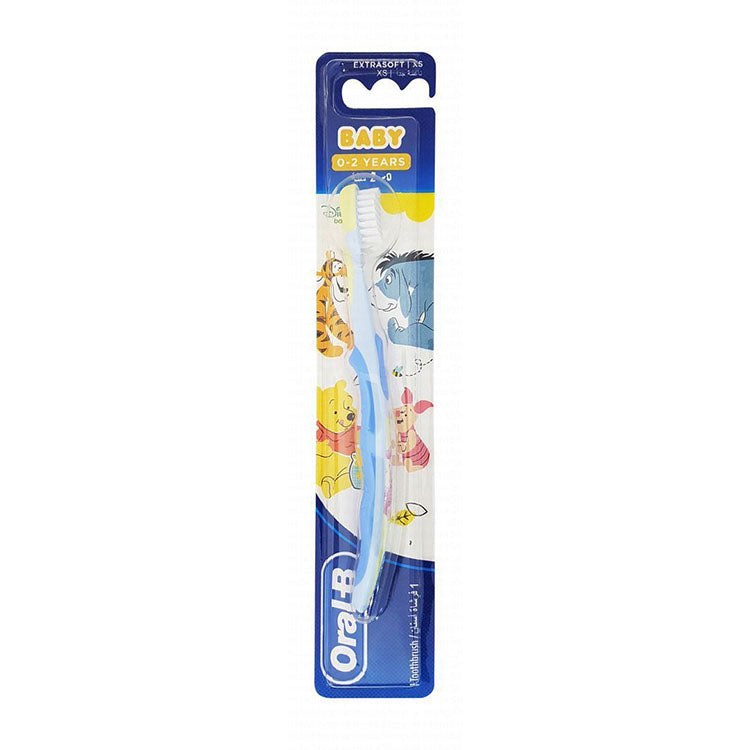 Oral-B Piglet Extra Soft Blue Toothbrush for Babies (0-2 Years)