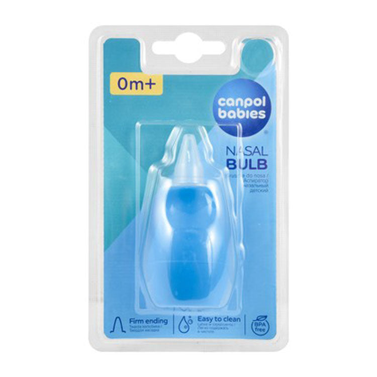 Canpol Babies Blue Nasal Aspirator with Firm Ending (0+ Months) - BPA free