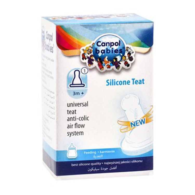 Canpol Babies Anti-Colic Slow Flow Silicone Teat (3+ Months)