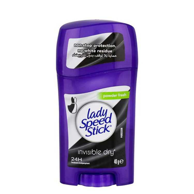 Lady Speed Stick Invisible Dry 24H Antiperspirant Deodorant Stick Powder Fresh Scent