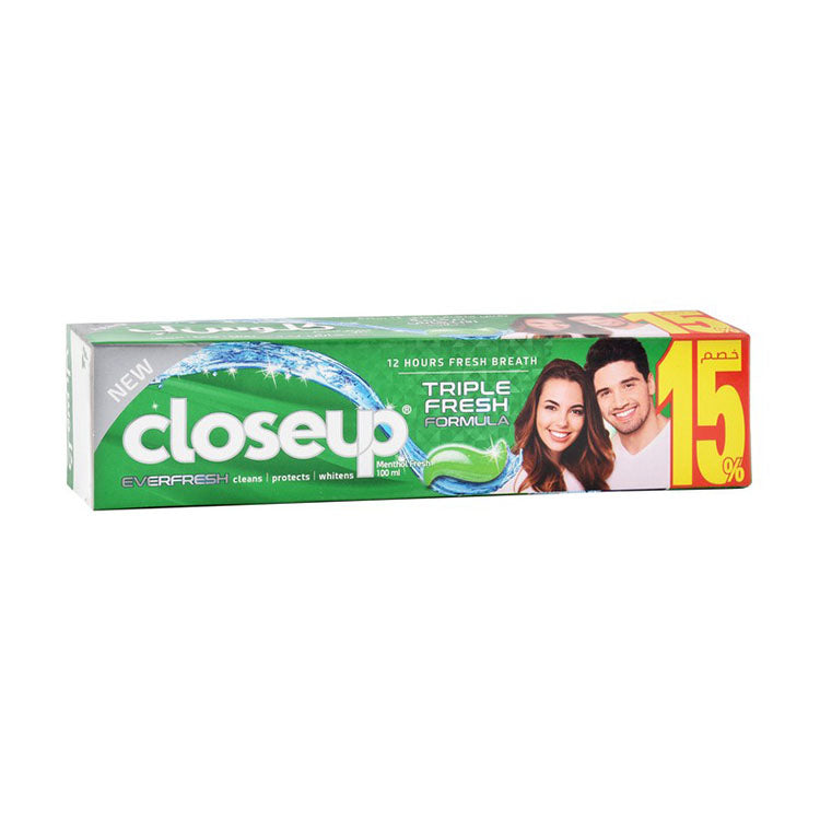 Closeup Triple Fresh Antibacterial Toothpaste Menthol Flavor (15% Off)