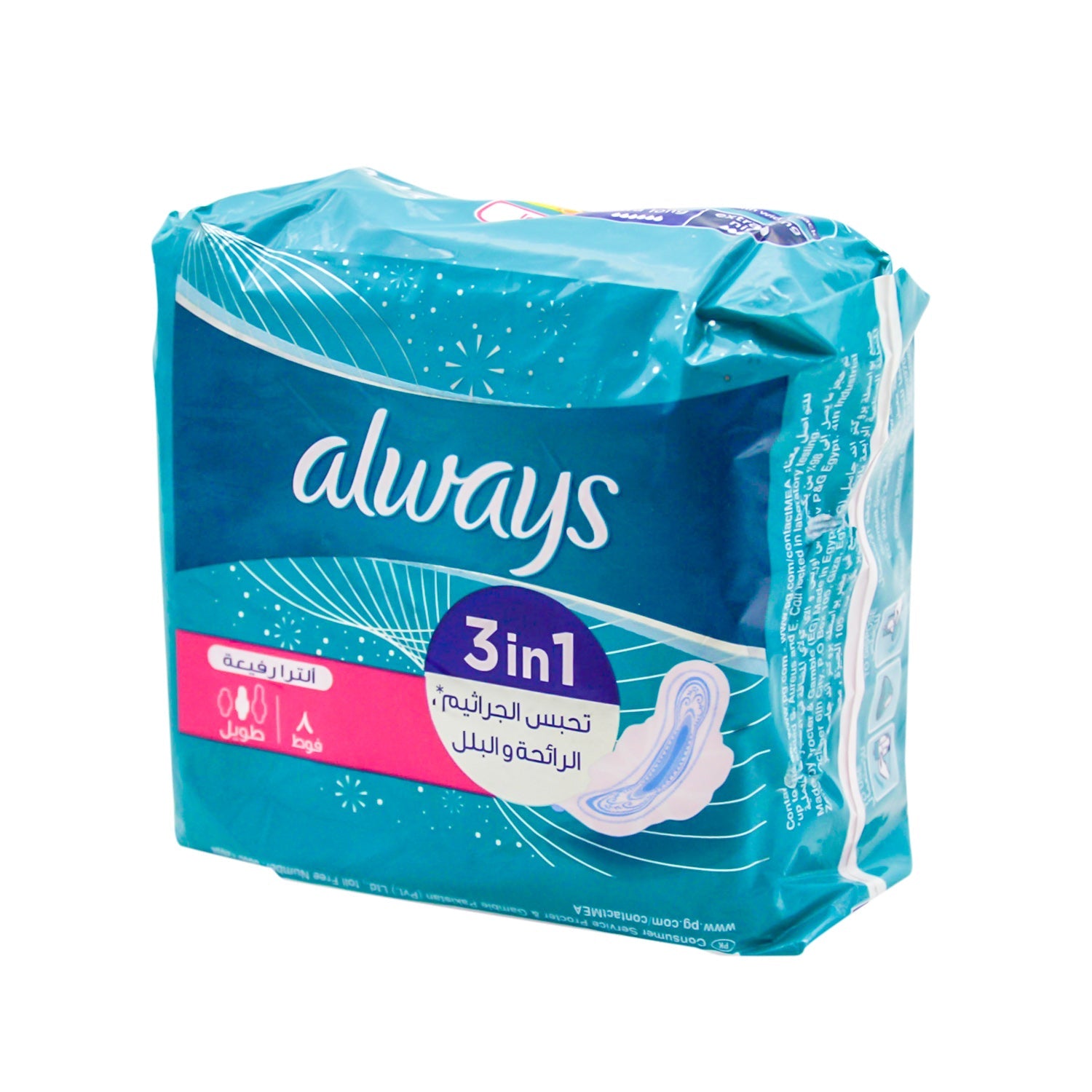 Always Clean & Dry Large Ultra Thin Pads with Wings