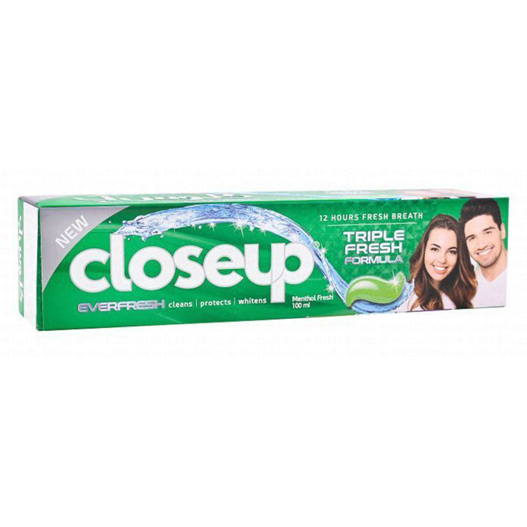 Closeup Triple Fresh Antibacterial Toothpaste Menthol Flavor