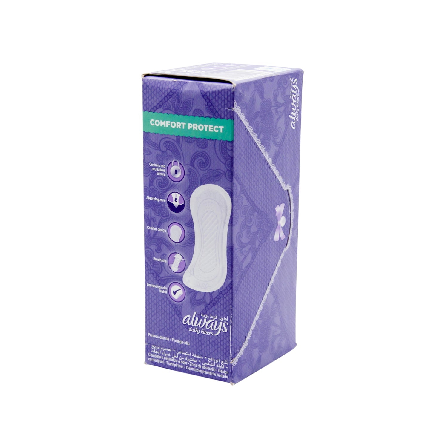 Always Comfort Protect Daily Normal Pantyliners Fresh Scent