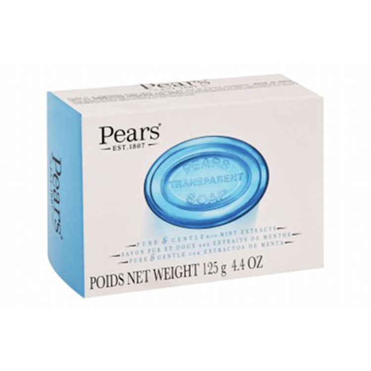 Pears Pure & Gentle Transparent Soap Bar with Mint Extract