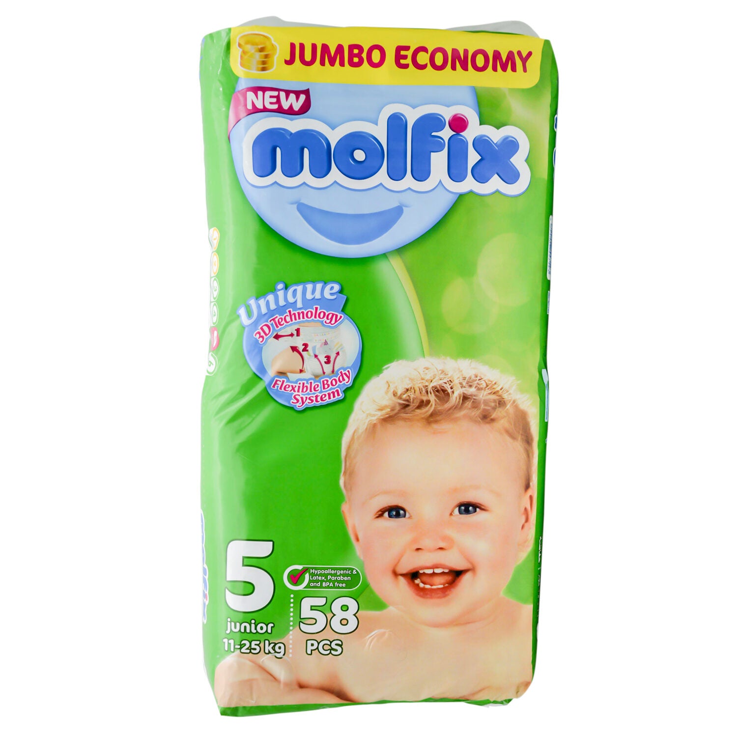 Molfix Baby Diapers Size 5 (11-25kg)