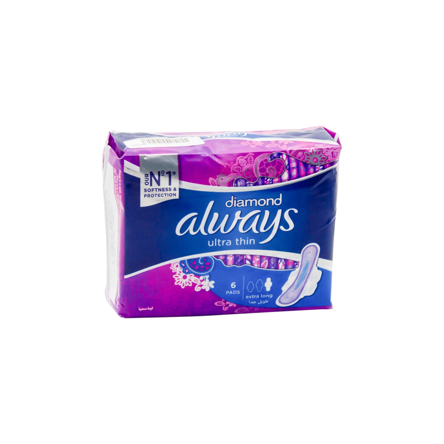 Always Diamond Ultra Thin (Extra Long) 6  Piece