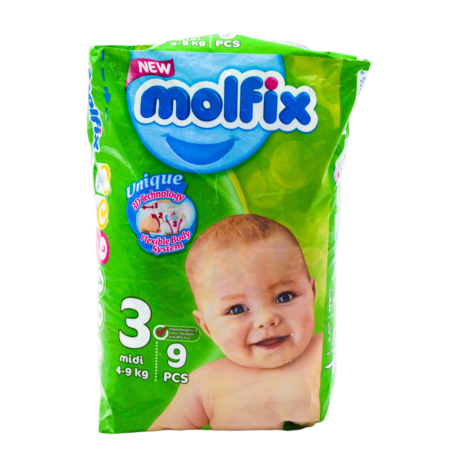 Molfix Midi Baby Diapers Size 3 (4-9kg)