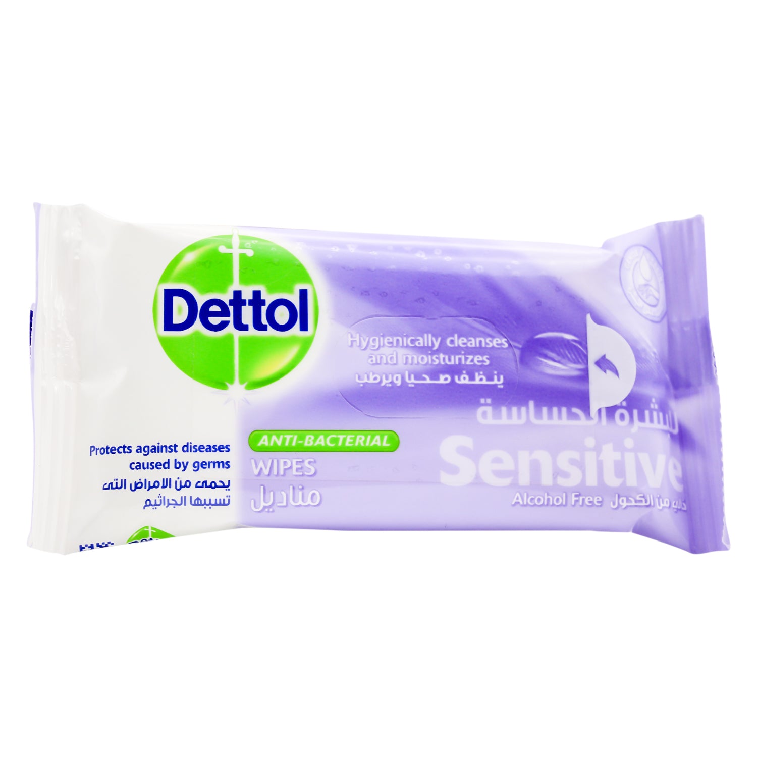 Dettol Skin Care Antibacterial Wipes - alcohol free