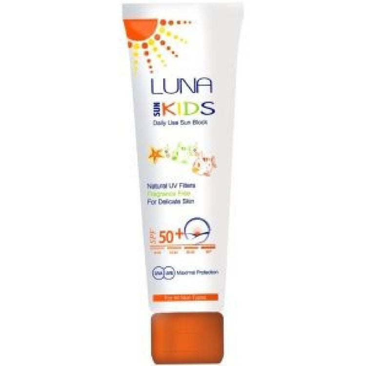 Luna Kids Daily Use Sunscreen with Natural UV Filters for All Skin Types SPF50+ - fragrance free