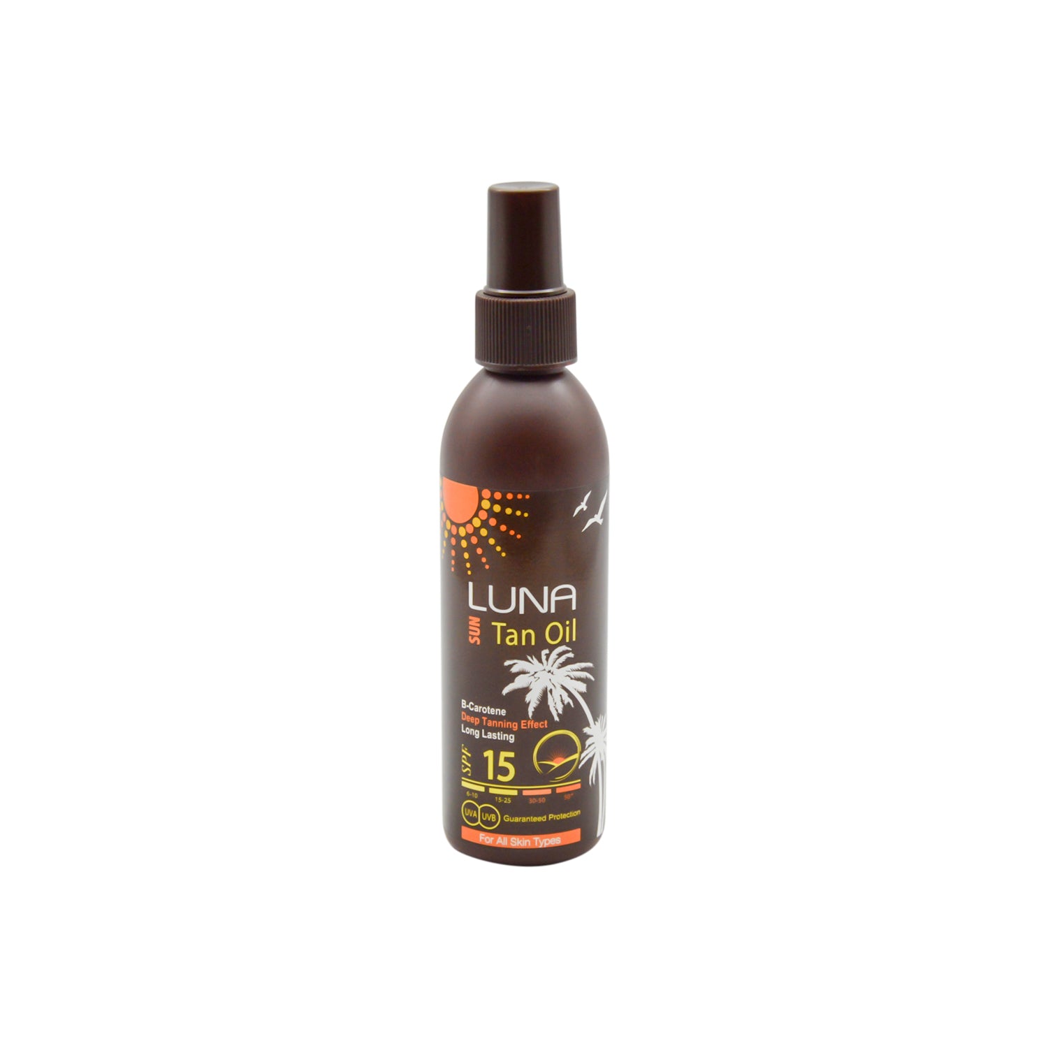 Luna Sun Tan Oil Spray SPF15 for All Skin Types