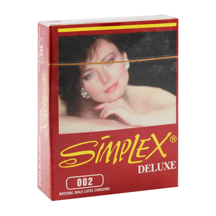 واقيات ذكرية سيمبلكس ديلوكس مضلعة من اللاتكس الطبيعي