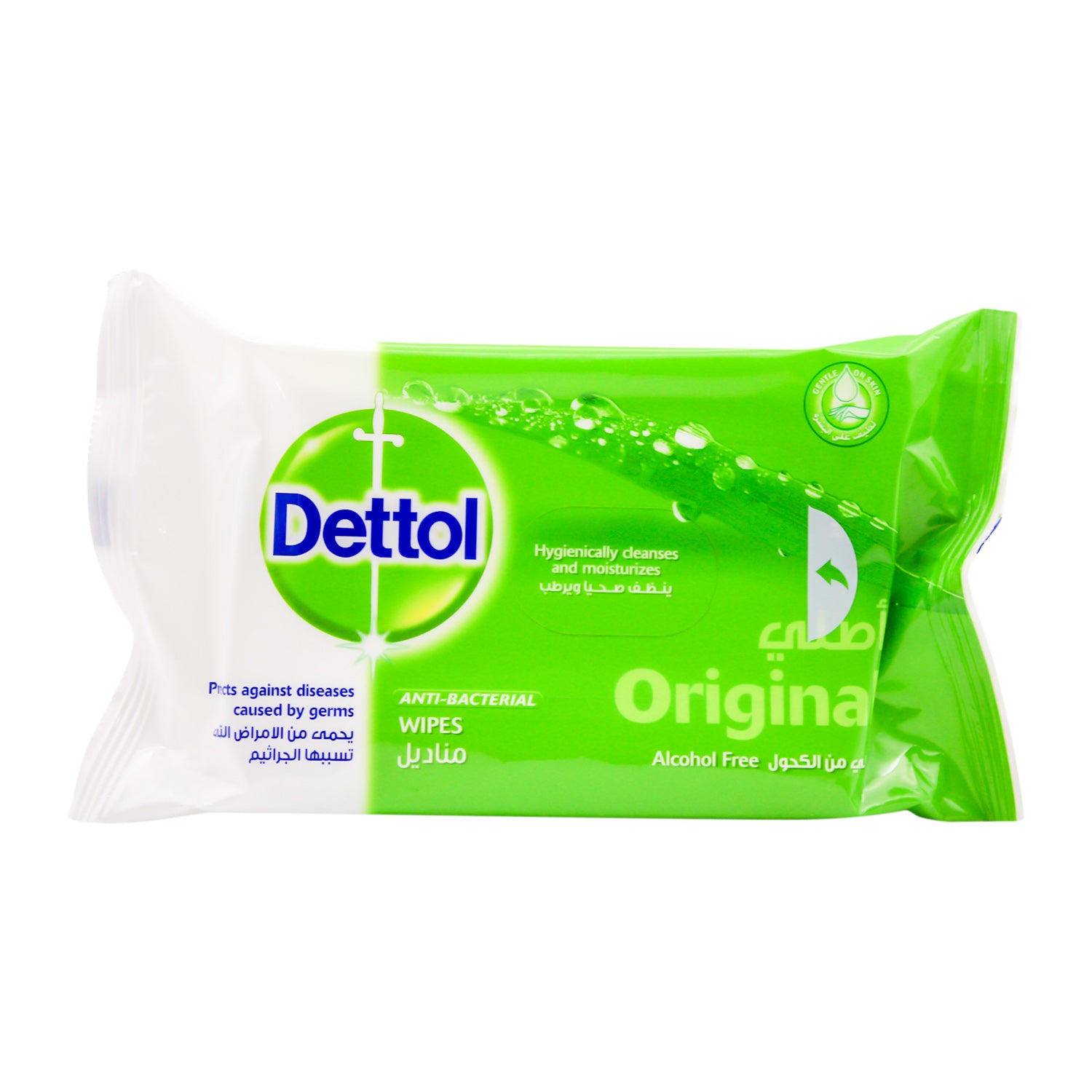 Dettol Original Antibacterial Skin Wipes - alcohol free