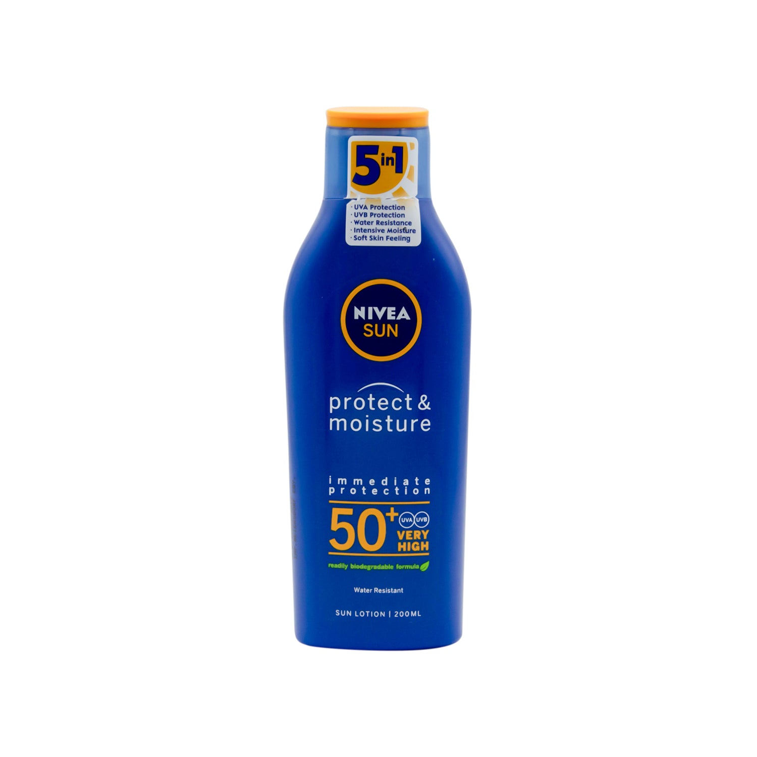 NIVEA Sun Protect & Moisture Water-Resistant Sunscreen Lotion SPF50+