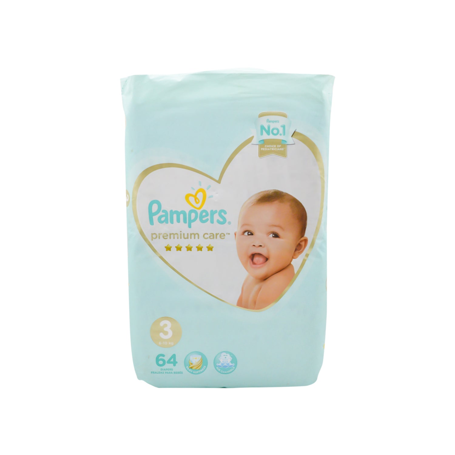 Pampers Premium Extra Care Diapers with Aloe Vera Lotion Size 3 (6-10kg)