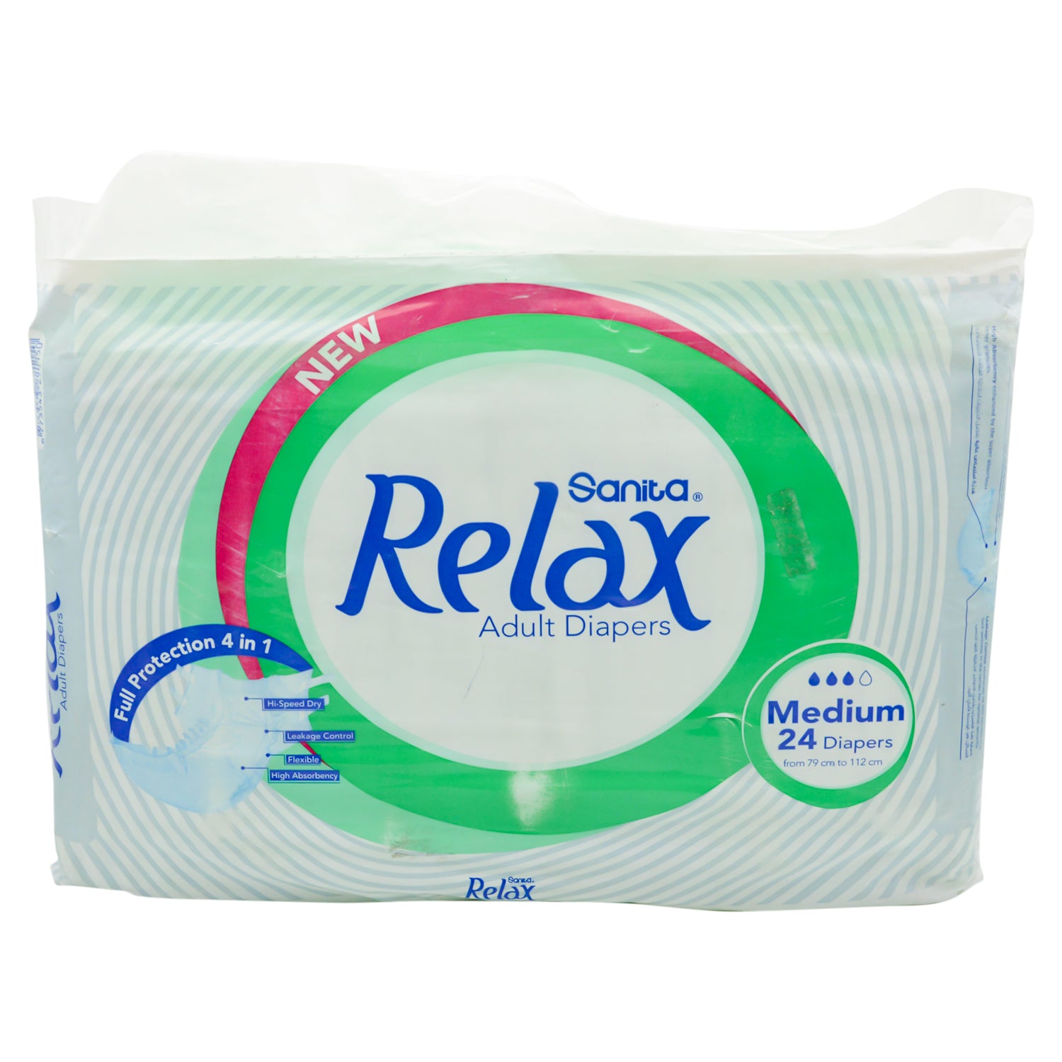 Sanita Relax Medium Adult Diapers (79-112cm)